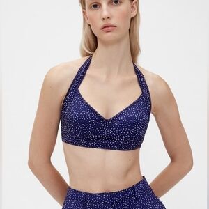 NWT GapStudio Cotton Poplin Halter Bralette